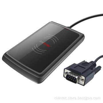Smart RFID 13.56MHz Desktop RFID Card Reader with USB or RS232 from Original Manufacturer
